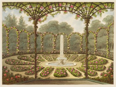 Le Rosaire à Ashridge, publié par J. Taylor, 1816 - English School